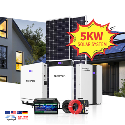 Solar Energy System 6KW 8KW 11KW 15KW 20KW Off Grid Hybrid Roof 550W Solar Panel System for Module Home House With Battery