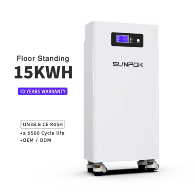 48V 51.2V 280Ah Lithium-Ion Lifepo4 Battery Pack 15kw Vertical Solar System Home Energy Storage