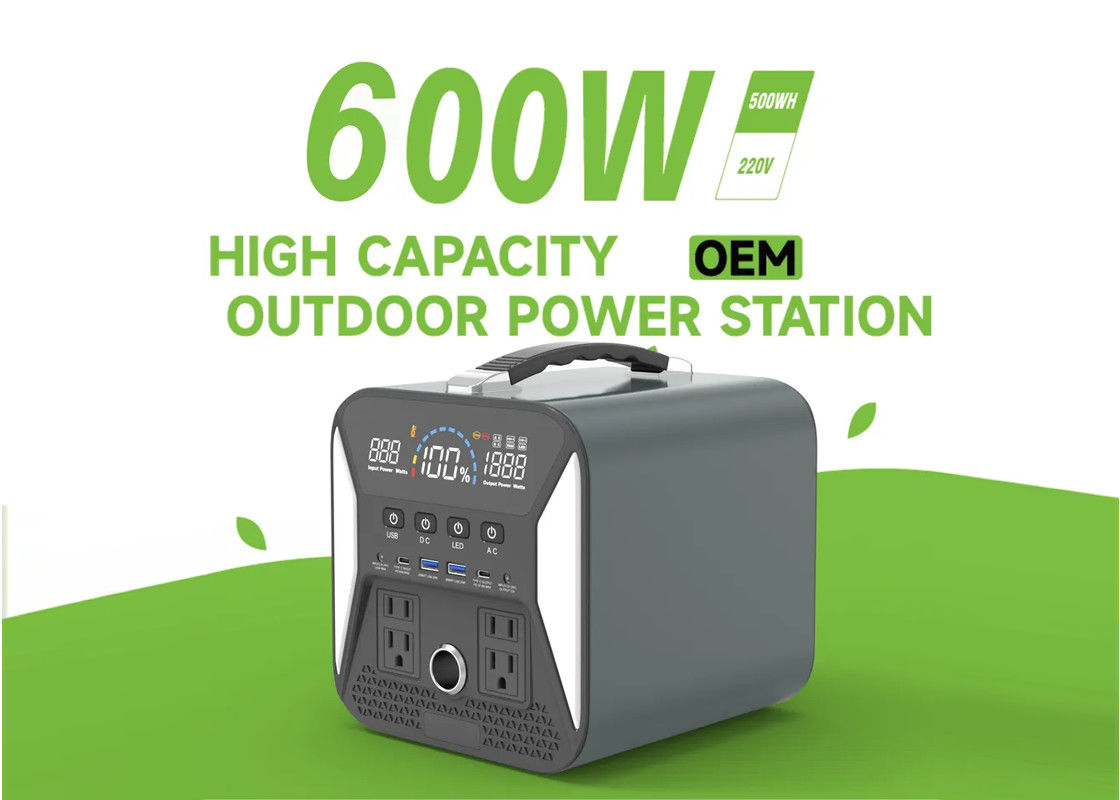 1000W Usb Type C Dc Ac 600w Lithium Portable Power Station Short Circuit Overload