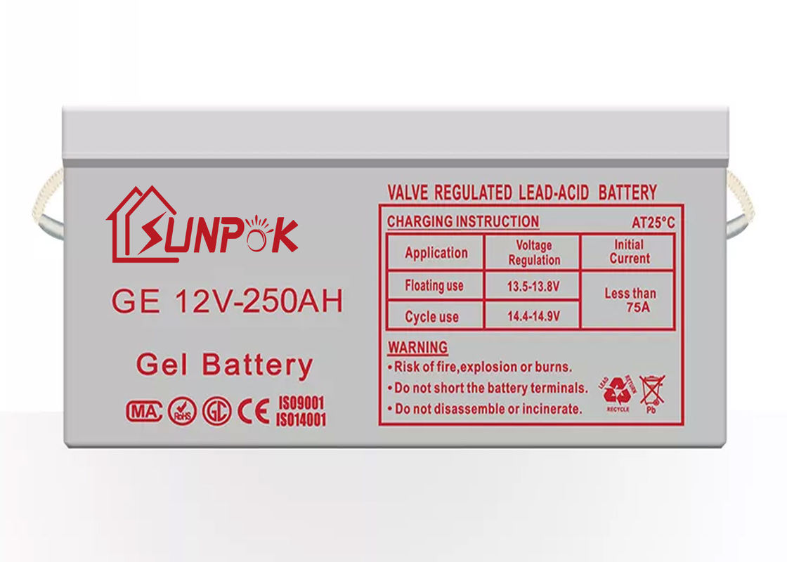 Subpok Rechargeable Deep Cycle Solar Gel Battery 12v 250ah 200ah 100ah Deep Cycle Gel Battery