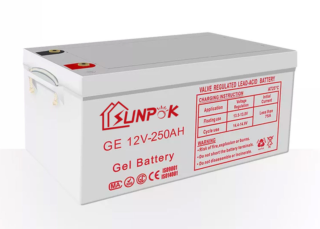 Solar Deep Cycle Gel Lead Acid Batteries 12v 200ah 250ah Solar Storage Battery