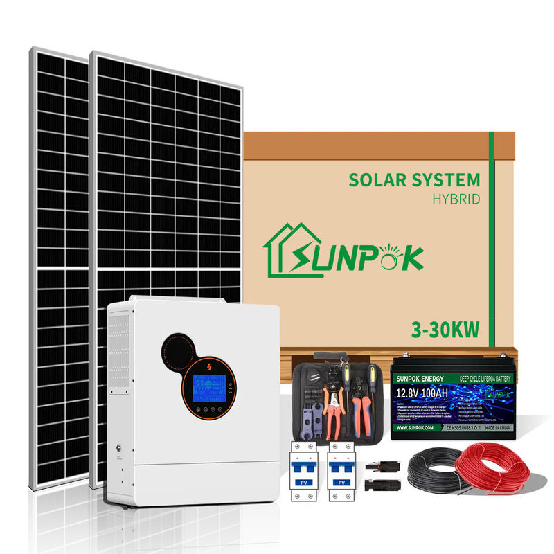 Smart Hybrid Solar Inverter System 10Kw 15Kw 20KW Off Grid Residential Solar Power Systems