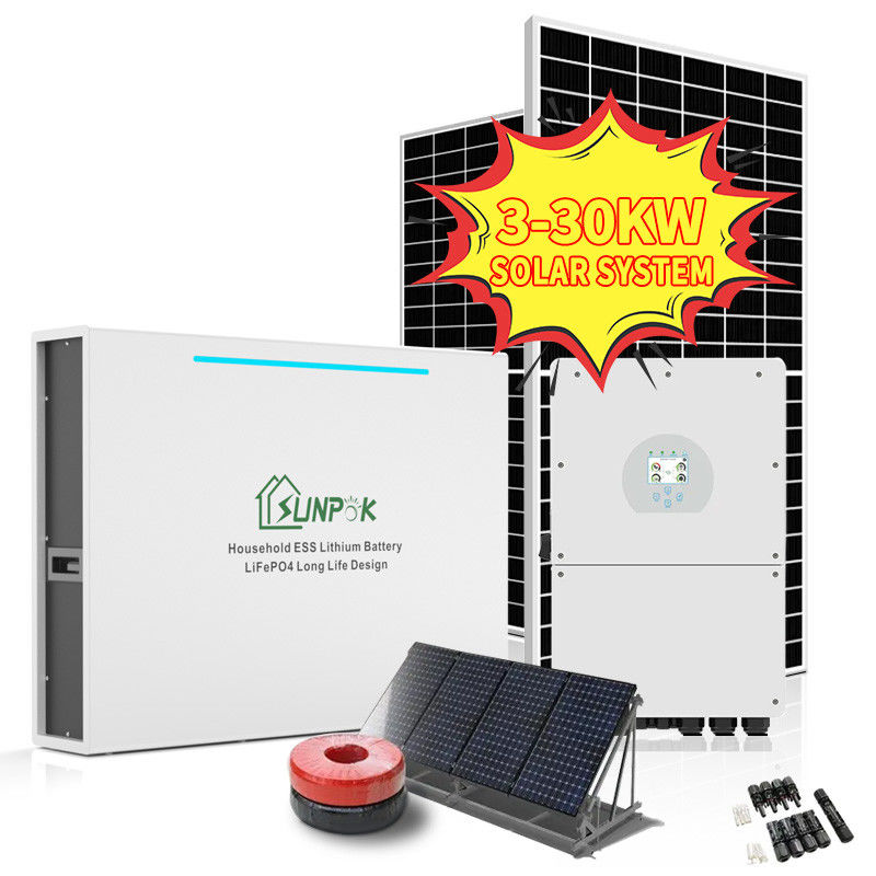 Off Grid Hybrid Solar Wind Power System 5Kw 8Kw 10Kw 12Kw Off Grid Home Electric System