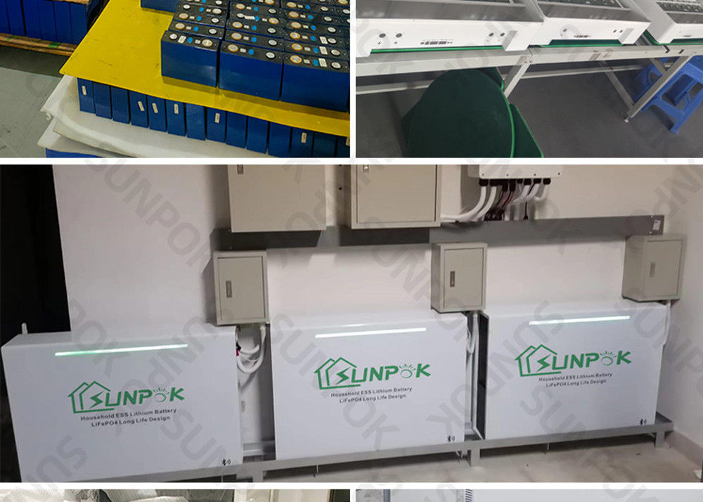 White Home Power Storage Systems 48V 100Ah 200Ah 5kwh 10kwh 20kwh Li Ion Battery Bank