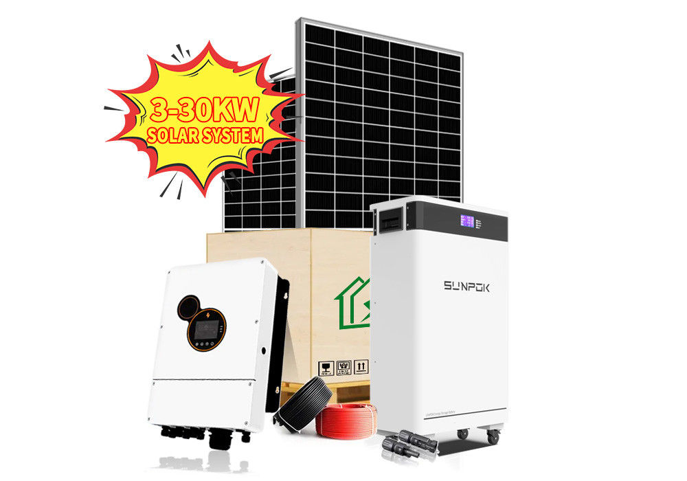 Solar System 6.2kw Complete 6.2KW 11KW Complete Solar Kit Off Grid Solar Panel System for Home Solar Energy System