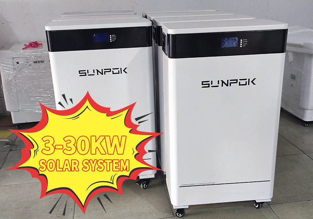 hybrid solar power systems 30kw 20kw 10kw Energy Storage Systems 3 Phase 40kwh Lithium Battery solar system
