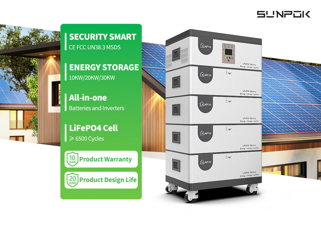All In One Inverter And Lithium Battery 10kw 15kw 20kwh 30kwh All In One Ess