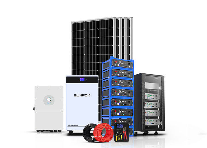 Off Grid Photovoltaic Solar Energy System 5Kw 10Kw 12Kw Complete Hybrid Solar Power Systems Kit For Home