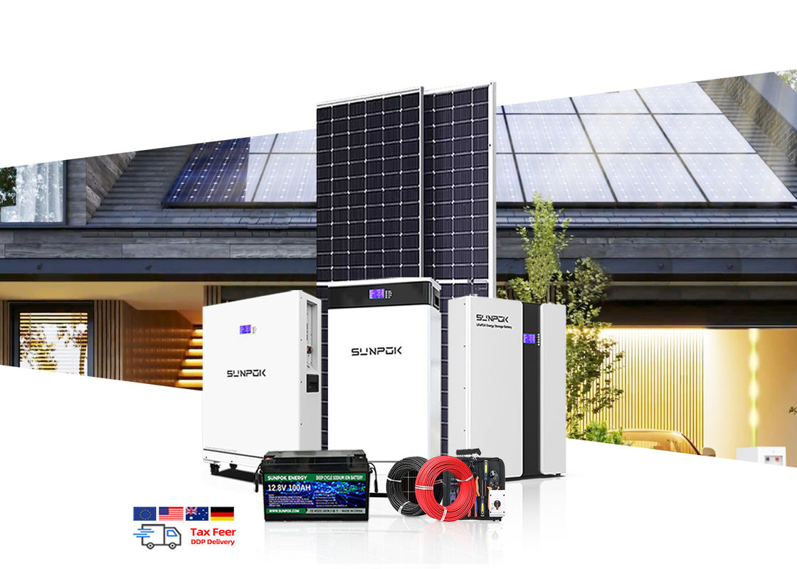 Hybrid Solar System 6KW 8KW 10KW 15KW 20KW Solar Power Systems Whole Set Solar System Kit Off Grid