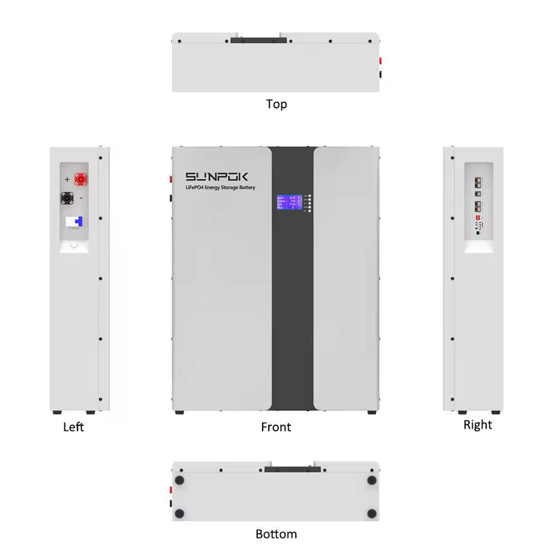 Smart Bms And Bluetooth 6500+ Deep Cycle 51.2v 200ah Energy Storage Battery