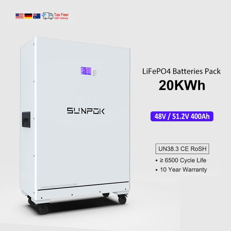 48V 400Ah 20Kwh Home Energy Storage Solar Battery Multi-Function Lithium Ion Lifepo4 400Ah 20Kwh Multi-Function Solar Energy