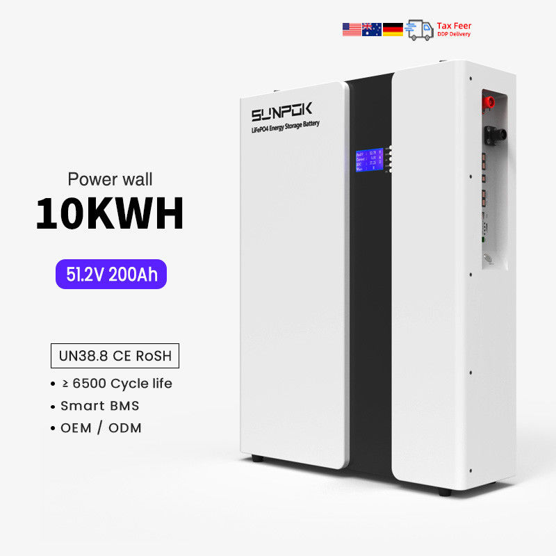 Home Power 48V 200Ah Lithium Ion Battery 10Kwh LiFePo4 Batteries Smart BMS Solar System 51.2V 100Ah Energy Storage Battery