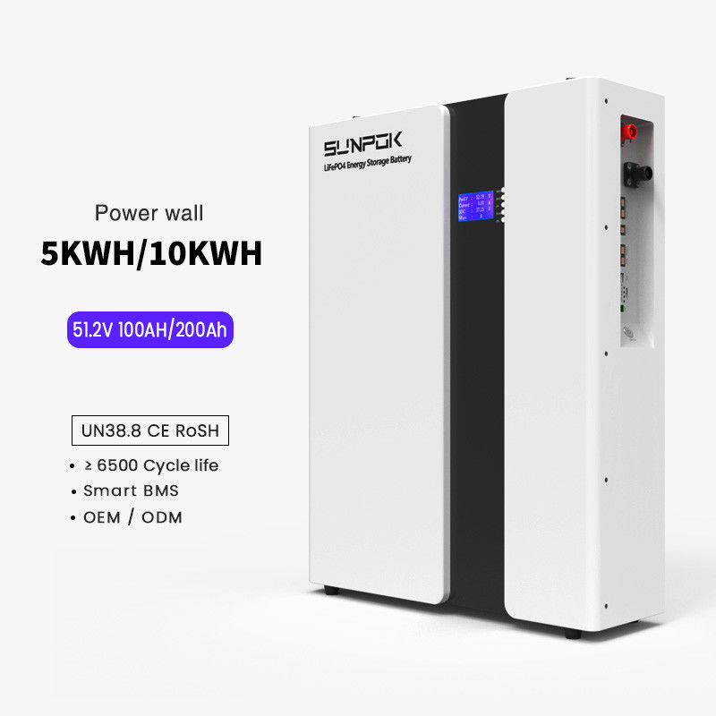 Home Lifepo4 Solar Power Storage Battery 200Ah 48V 10kWh Power Wall Lithium Ion Lifepo4 Battery With Best Price