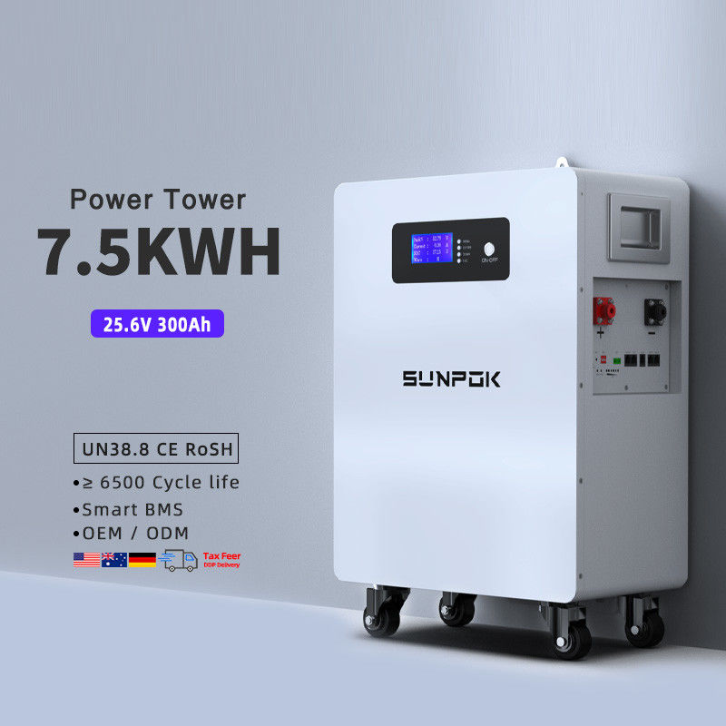 High Quality 24V Lithium-Ion Battery 300Ah 7.5Kwh Lifepo4 24V 300Ah Battery Rooftop Solar With Battery Storage