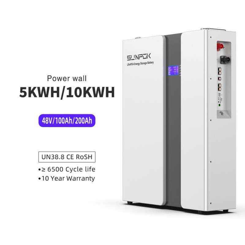 Home Power 48V 200Ah Lithium Ion Battery 10Kwh LiFePo4 Batteries Smart BMS Solar System 51.2V 200Ah Energy Storage Battery