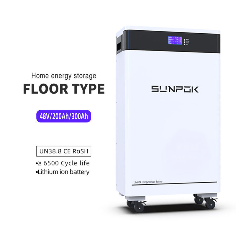 2025 Customizable 51.2V 300Ah 15kWh 10000 Cycles Vertical Movable LiFePO4 Battery Pack WIFI Solar Home Energy Storage Systems