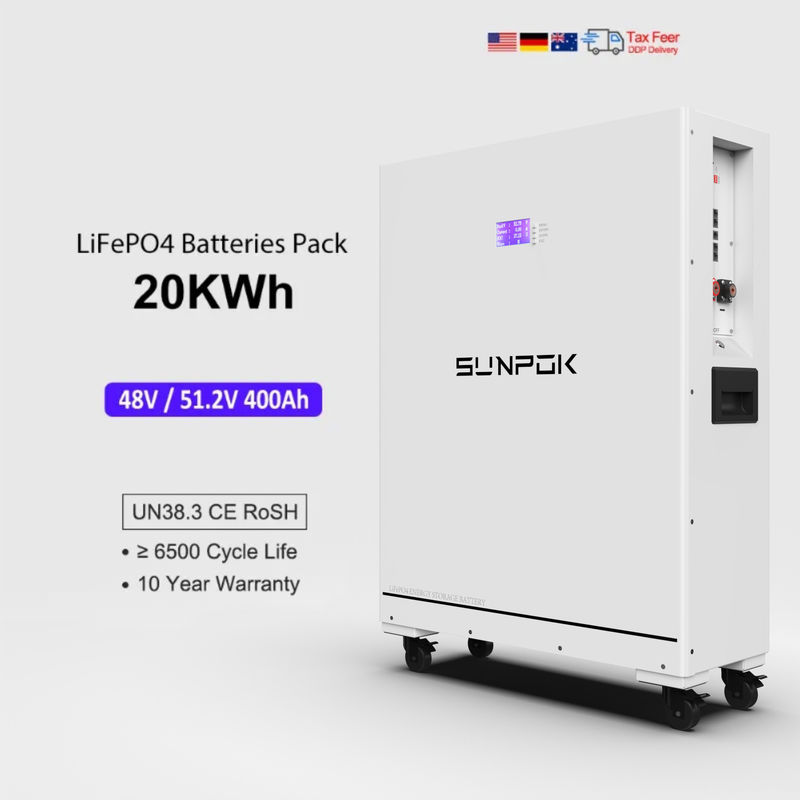 48V 400Ah Solar Lithium Battery Pack 20kwh Solar Energy System 48V 400Ah LiFePO4 Energy Storage Battery
