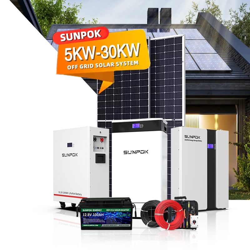 10Kw 12Kw 15Kw Hybrid Solar Energy System Home 25kw Complete Solar Energy System for Home