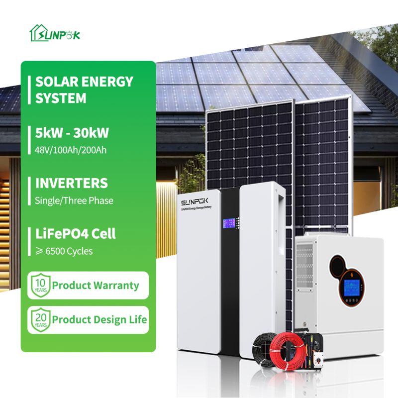 10kw 15kw Solar Kit Price 3000W 5000W 6kw 8kw Complete Solar System for Home off Grid Solar Energy System
