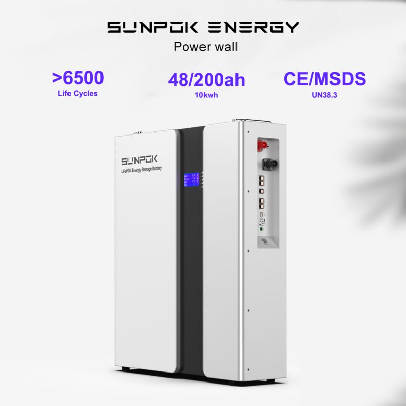 Powerwall 10kWh Solar Battery 51.2v 200ah Lithium Ion Batteries BMS 48v 200ah Solar Battery
