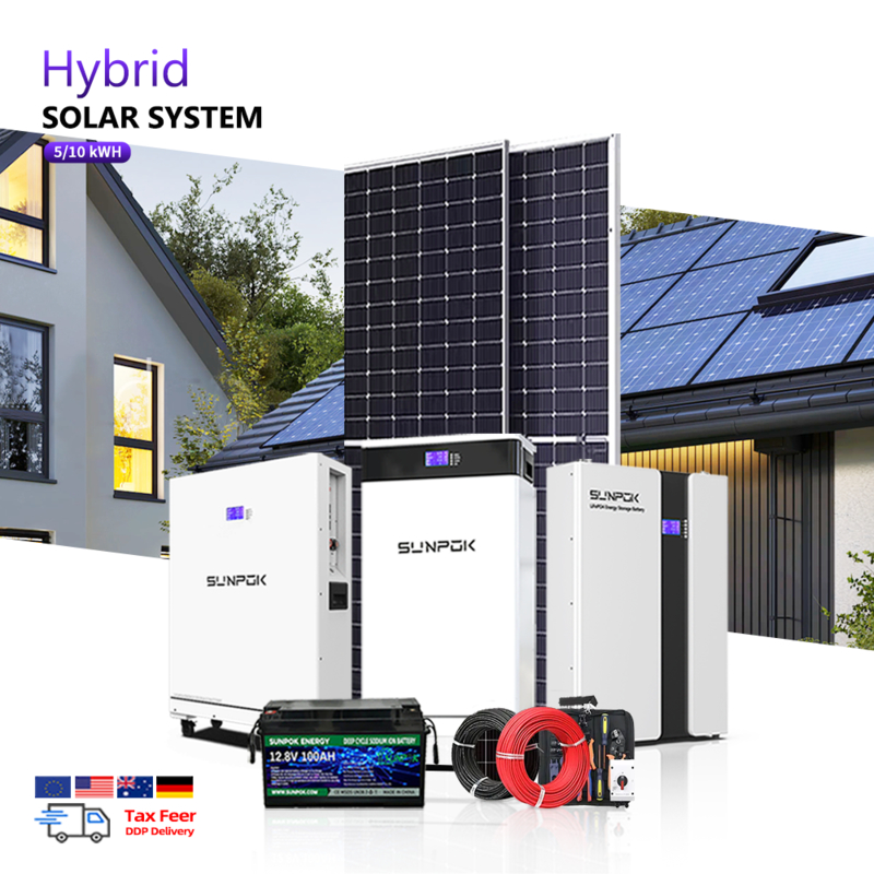 3-Phase Solar System Module 50Kw MPPT Controller Complete 6Kw 8Kw 10Kw 12Kw Photovoltaic Panel Kit with Price List