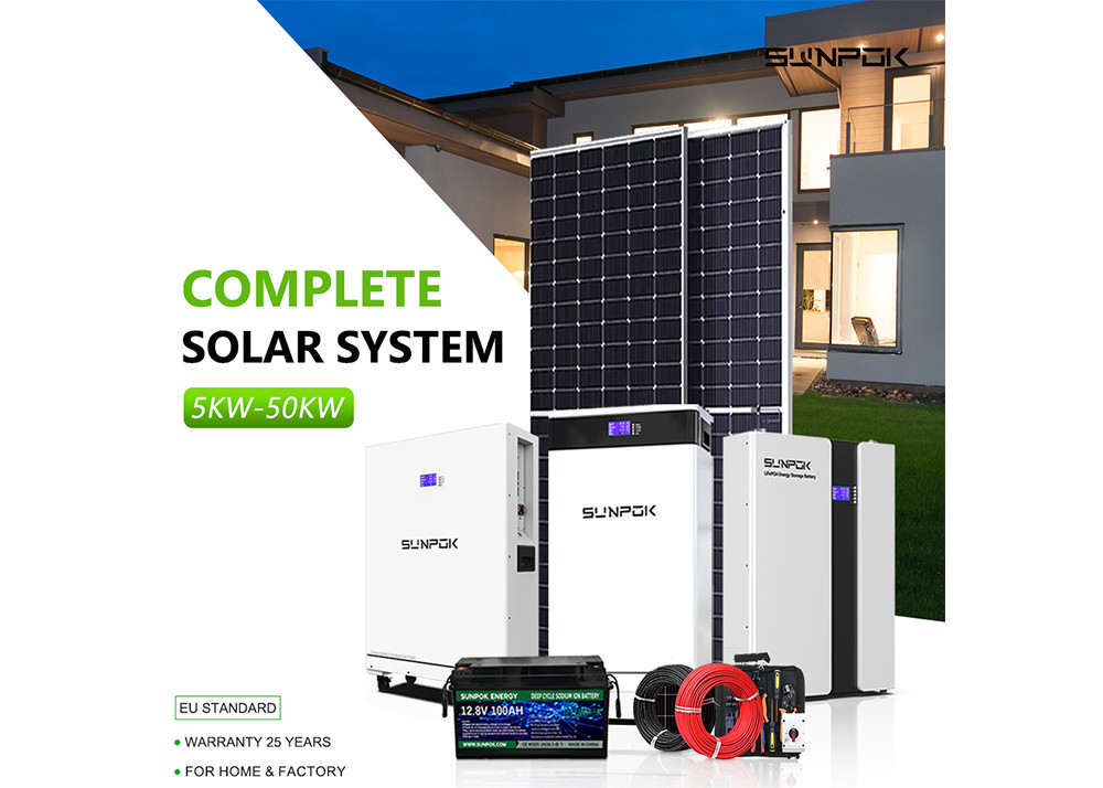 Off Grid Photovoltaic Solar Energy System 5Kw 10Kw 12Kw Complete Hybrid ...