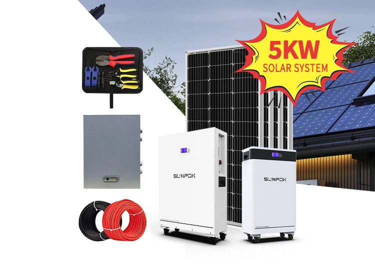 Solar System 8kw 10kw 12kw 15kw Solar Panel Kit With Lithium Battery ...