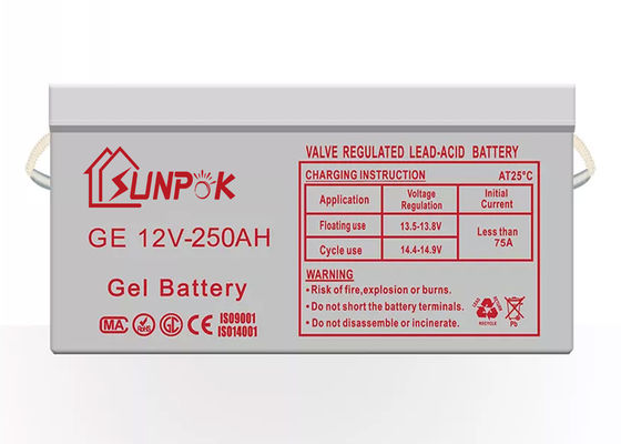 Subpok Rechargeable Deep Cycle Solar Gel Battery 12v 250ah 200ah 100ah Deep Cycle Gel Battery