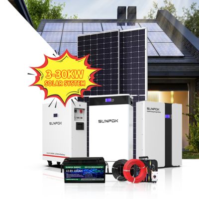 Complete Hybrid Solar Energy Storage System 5KW 10KW 15KW 20KW Off / On Grid Solar System With Lithium Battery