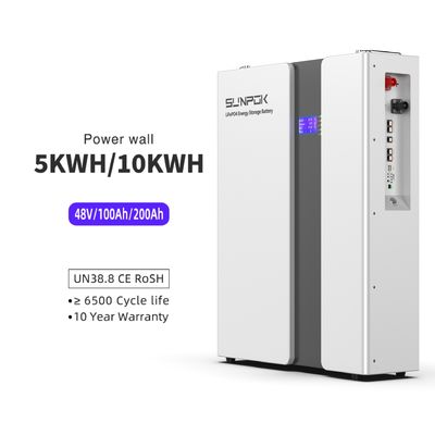 51.2V 200Ah Wall Mounted 48V Solar Lithium Battery 10kwh  Lifepo4 Energy Storage Battery