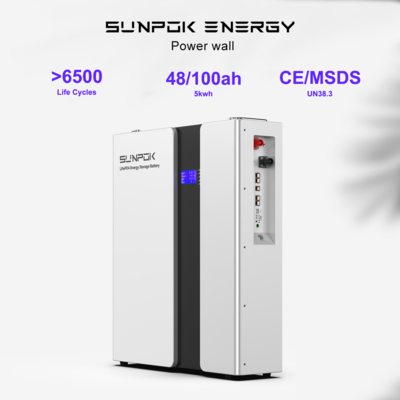 Sunpok 51.2V 200Ah LiFePO4 Battery 10.24kWh Solar Powerwall