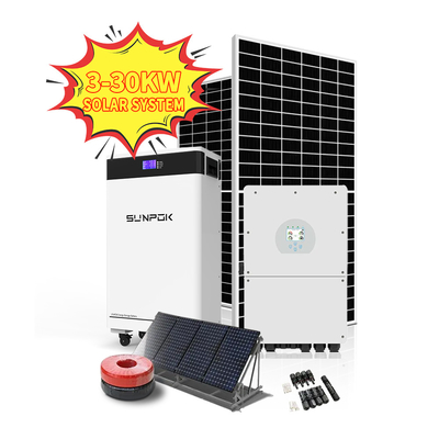 5kW Hybrid Solar Power System with Lithium Battery and Inverter