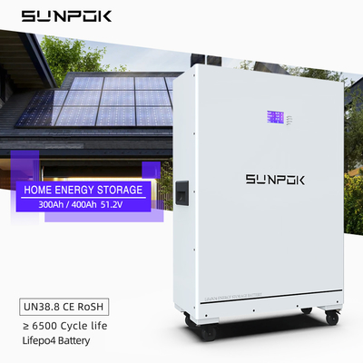 10000 Cycles 20kw Lifepo4 20kwh Lithium Ion Solar Battery 51.2v 400AH for Home Energy Storage