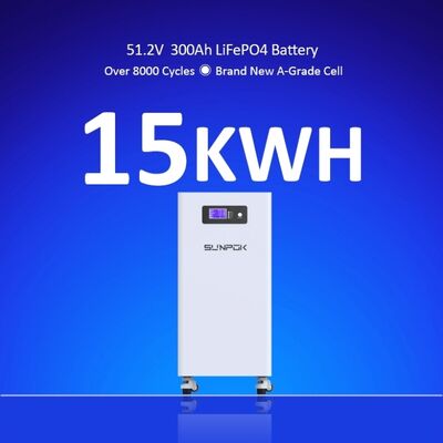 Lifepo4 Lithium Battery 51.2V 280AH 300AH 314AH 15KWH 16KWH Solar Energy Storage System 10-Year Warranty